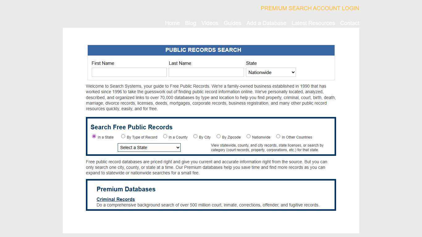 Public Records Search the Original Resource Worldwide